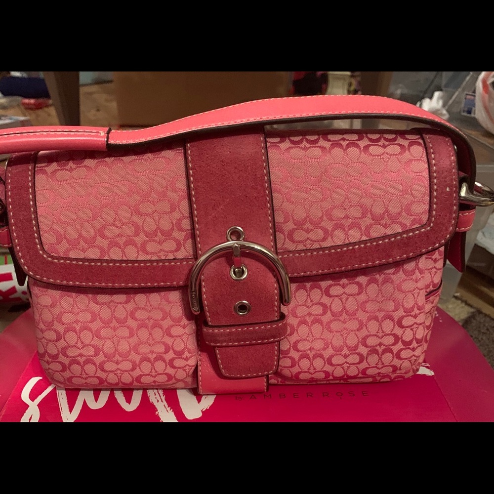 Pink coach purse